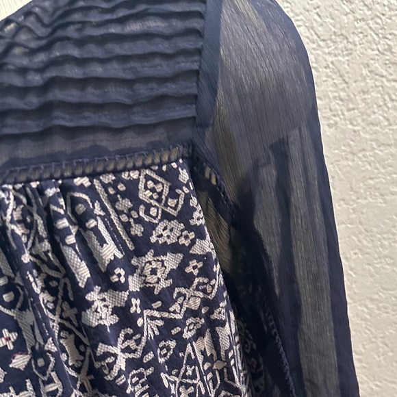 Lucky Brand Women’s Sheer long Sleeve Top| Size L - Picture 6 of 12